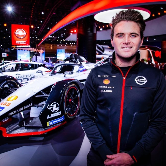 Oliver Rowland as seen in a picture taken at the New York Auto Show in New York in April 2019