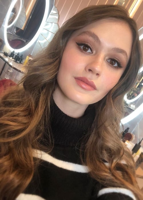 Olivia Sanabia as seen in a selfie taken in February 2020