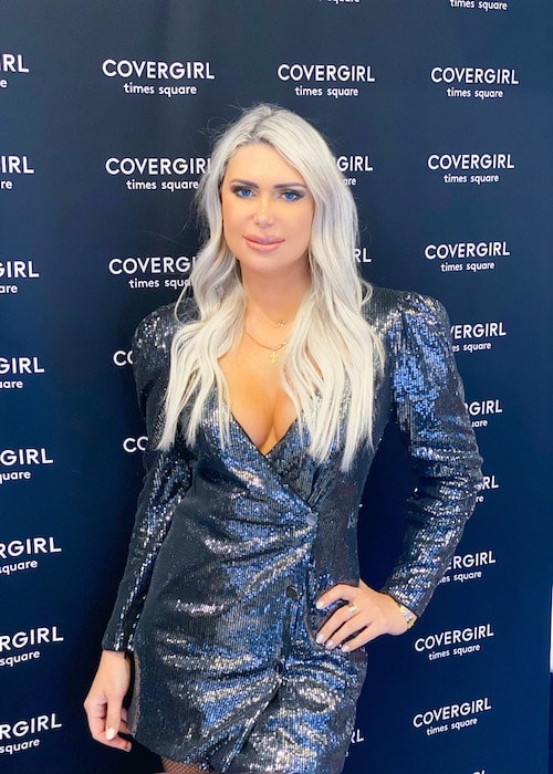 Olyasha in partnership with Covergirl, New York Times Square store during a private event