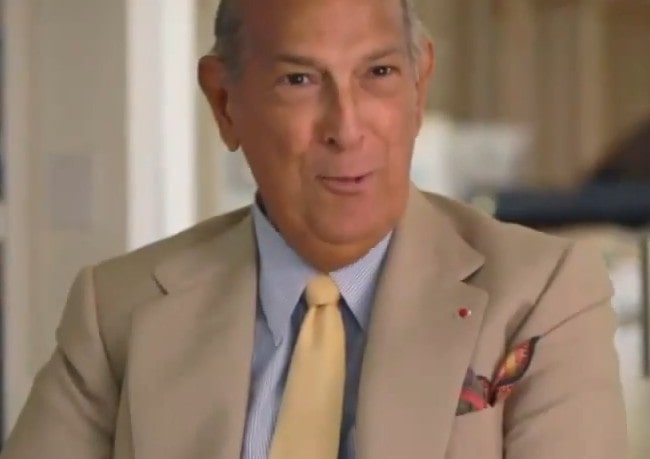 Oscar de la Renta during an interview as seen in October 2014