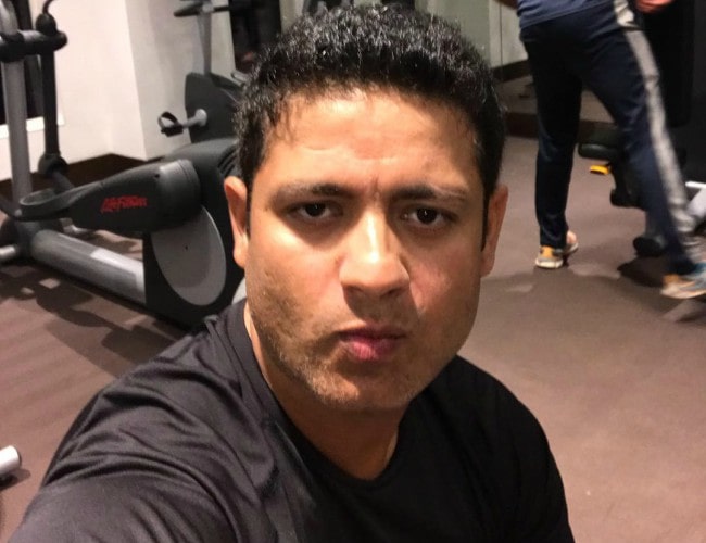 Piyush Chawla in an Instagram selfie as seen in February 2019