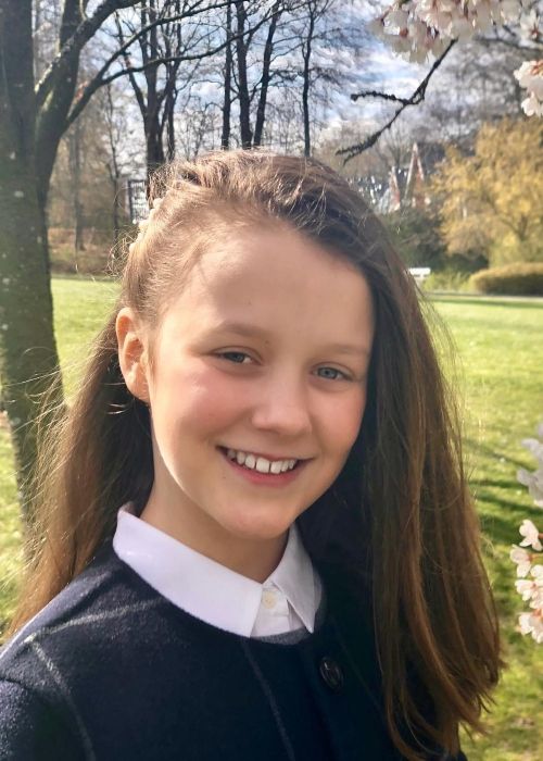 Princess Isabella of Denmark as seen on her 12th birthday on April 21, 2019