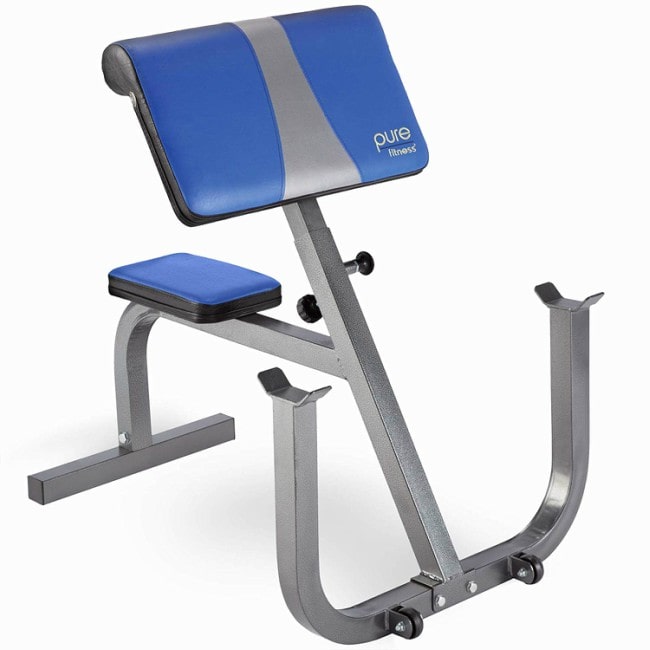 Pure Fitness Preacher Curl Weight Bench