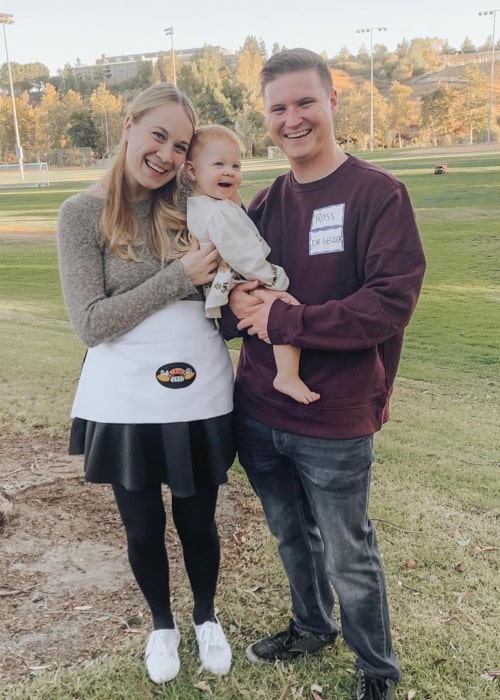 Rachelle Swannie with her family, as seen in October 2019