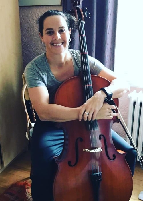 Rhian Wilkinson as seen in a picture taken with a Cello in December 2018