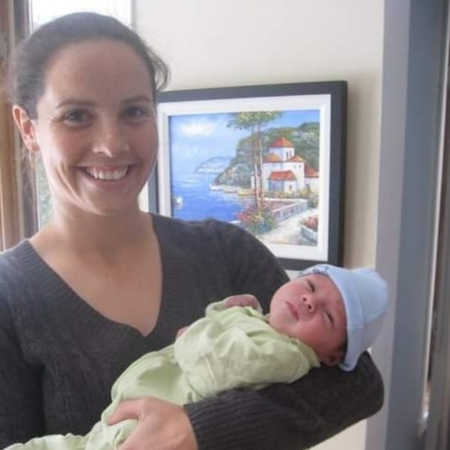 Rhian Wilkinson as seen in a picture taken with her nephew Zachary in December 2010