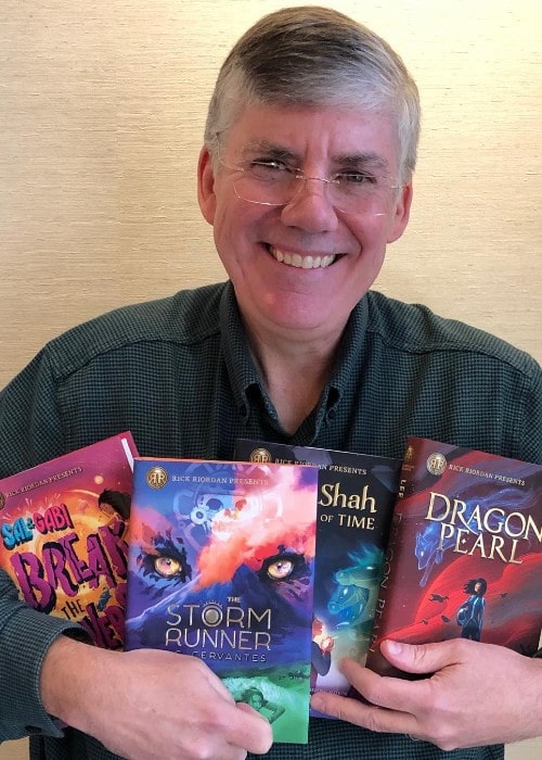 Rick Riordan as seen in January 2019