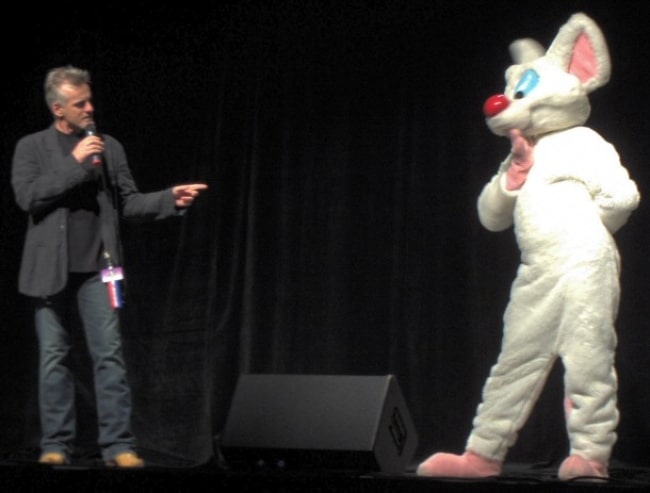 Rob Paulsen (Left) and Pinky at the Anthrocon 2007 Masquerade