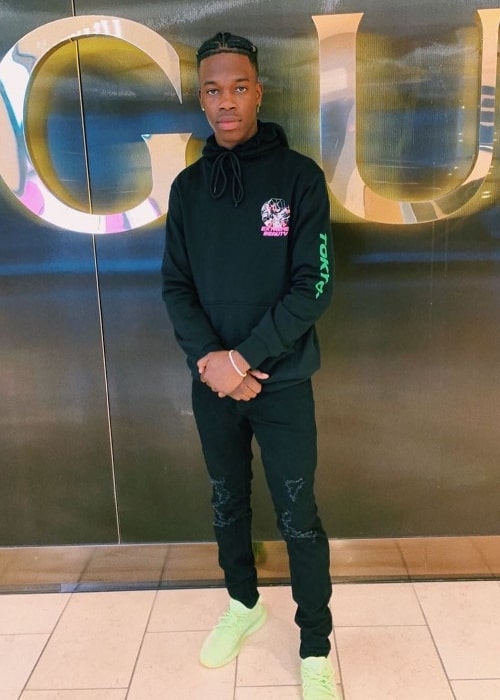 Roshaun Diah as seen while posing for a picture in Tokyo, Japan in November 2019