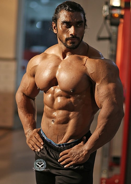 Sangram Chougule as seen in a picture taken at the gym in December 2019