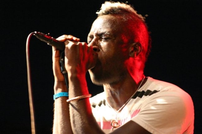 Saul Williams while performing during an event in August 2006