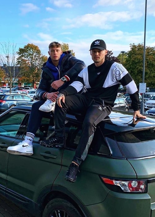 Scotty T (Left) as seen while posing for the camera along with Scott Shearsmith in Newcastle upon Tyne, England in October 2019