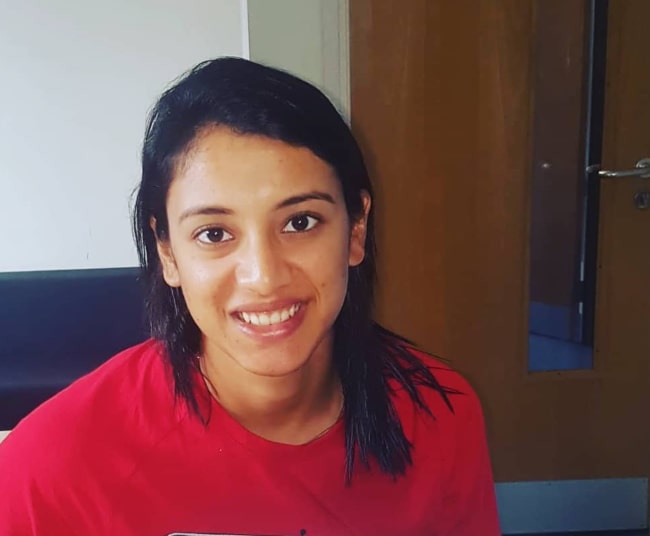 Smriti Mandhana as seen in an Instagram Post in August 2018