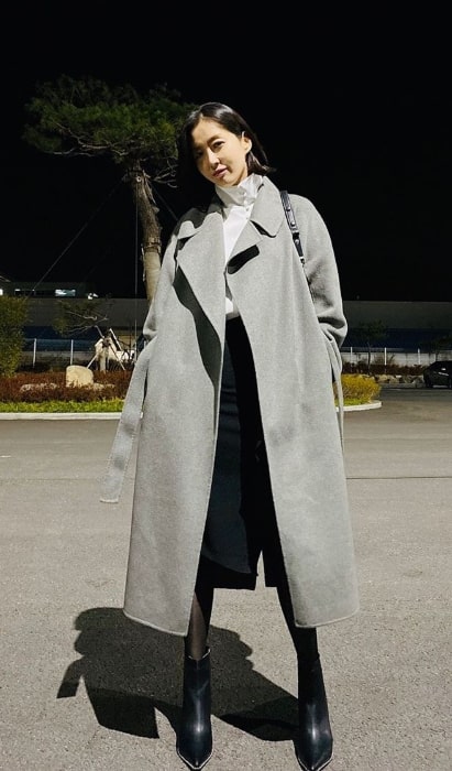 Song Yoon-ah as seen while posing for a picture in November 2019