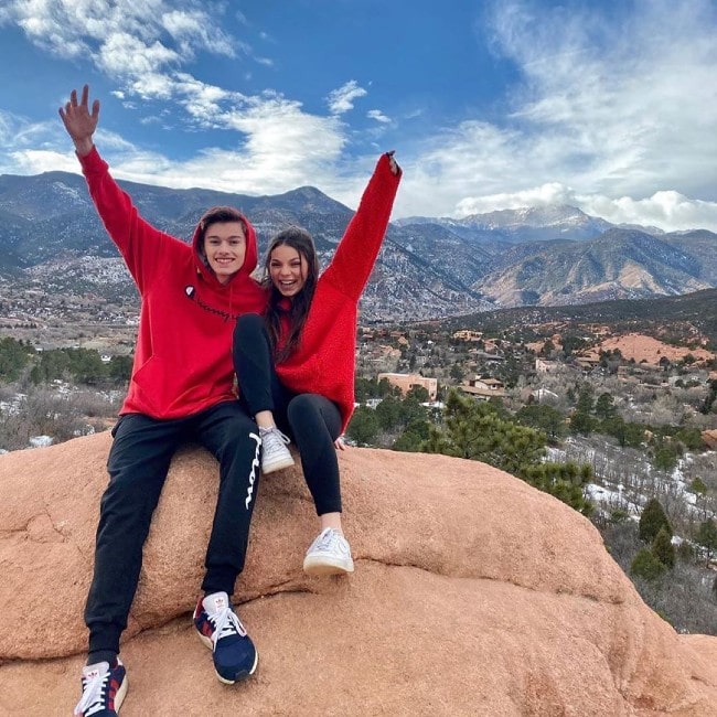 Sophie Gonzalez with her boyfriend Josh Gagnier as seen in January 2020