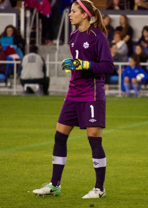 Stephanie Labbé as seen in a picture taken during a friendly match at Avaya Stadium, San Jose, California, on November 12, 2017