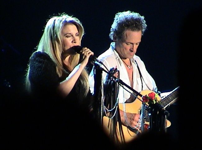 Stevie Nicks and Lindsey Buckingham performing at Oberhausen in Germany in 2003