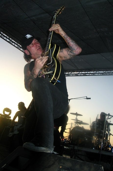 Tracii Guns as seen while performing during an event in 2008