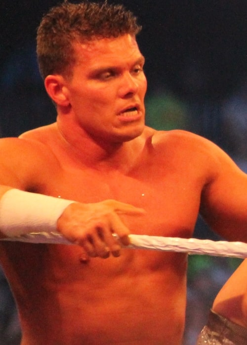 Tyson Kidd at WrestleMania XXX on 6 April 2014 in the Mercedes-Benz Superdome in New Orleans, Louisiana on April 6