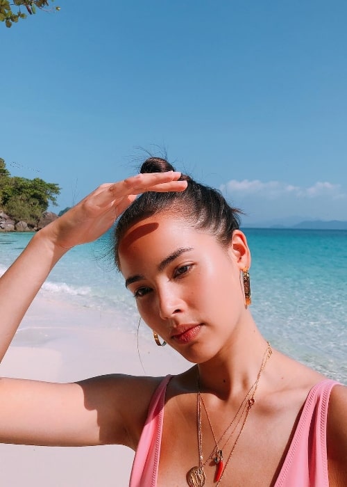 Urassaya Sperbund as seen while clicking a gorgeous selfie in November 2018