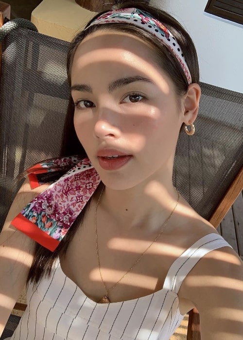 Urassaya Sperbund taking a selfie in October 2019