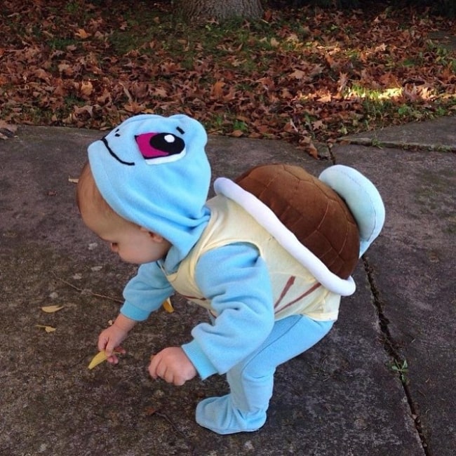 Wyatt Isabelle Kutcher as seen in a turtle outfit in July 2015