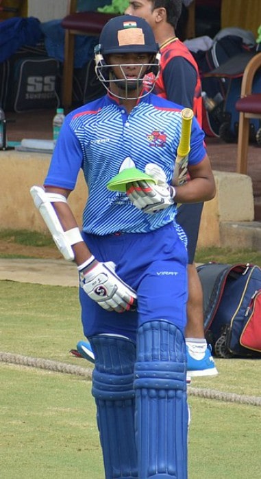 Yashasvi Jaiswal during the Vijay Hazare Trophy in October 2019