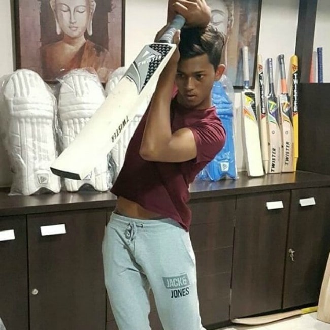 Yashasvi Jaiswal in an Instagram post as seen in October 2019