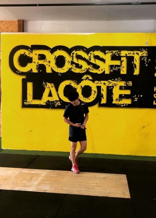 Yuki Tsunoda as seen in a picture taken at the CrossFit La Côte in Rolle, Switzerland in June 2019