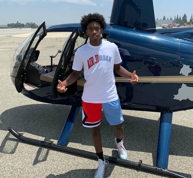 Zaire Wade in an Instagram post in July 2019