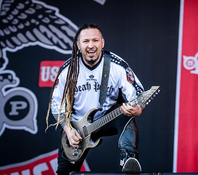 Zoltan Bathory performing live on stage in 2017