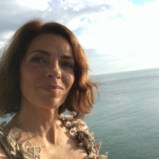 Élizabeth Bourgine in a selfie in January 2020