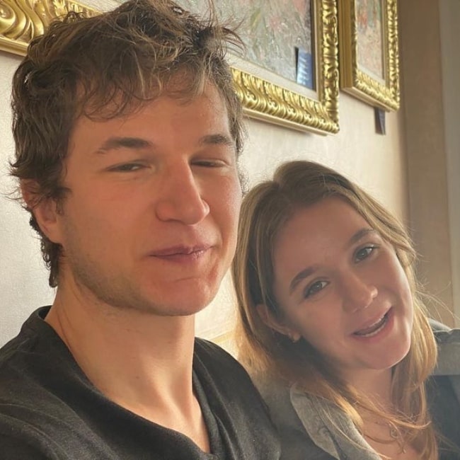 Alec Utgoff as seen in a selfie taken with singer Lena Gassieva in December 2019