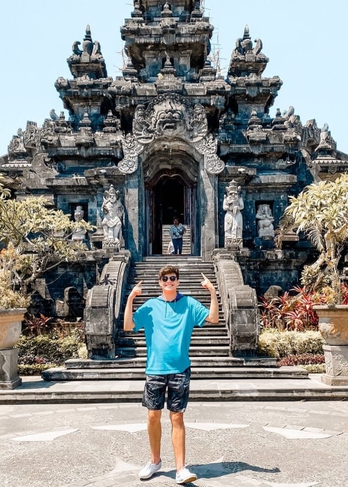 Alex Ojeda posing for a picture in Denpasar, Bali, Indonesia in November 2019