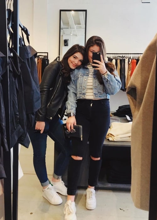 Alisha Newton as seen in a selfie taken with a friend of hers named Lauren in December 2019