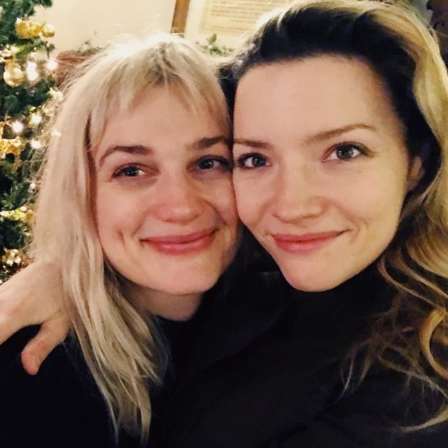 Alison Sudol as seen in a selfie taken with actress Talulah Riley in December 2019