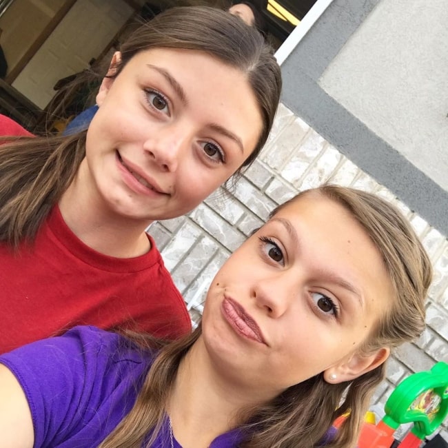 Allie Tannerites as seen in a selfie taken with YouTuber Myli in July 2019