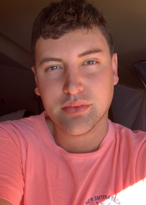 Alx James in an Instagram selfie from February 2020