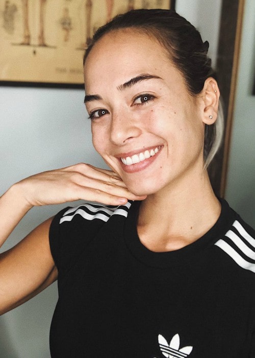 Andrea Thoma in an Instagram selfie as seen in December 2019