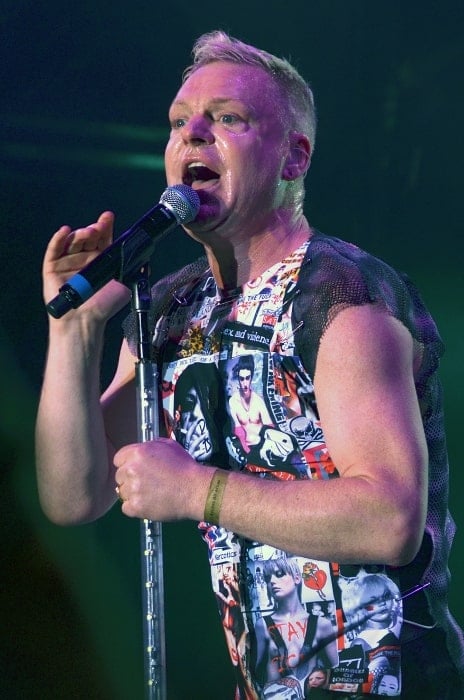 Andy Bell of 'Erasure' as seen while performing at Delamere Forest, England, United Kingdom on July 1, 2011