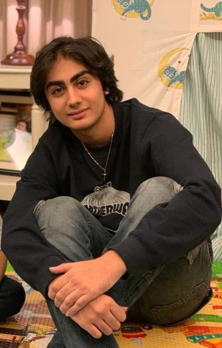 Arhaan Khan posing for a photo in February 2020