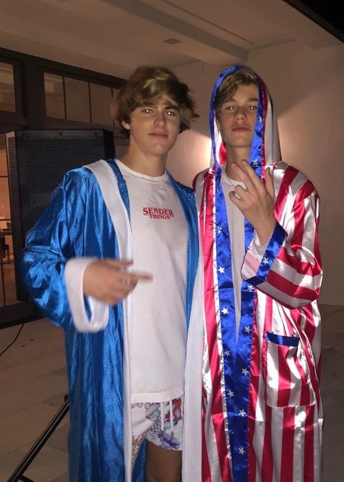 Aurelius Busson (Right) as seen while posing for a picture along with Tanner Jenkins in November 2019