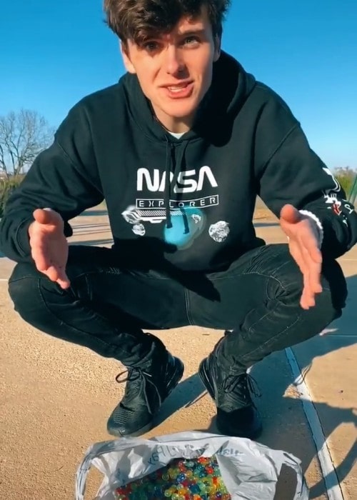 Aydon Holley in a still from a TikTok video as seen in January 2020