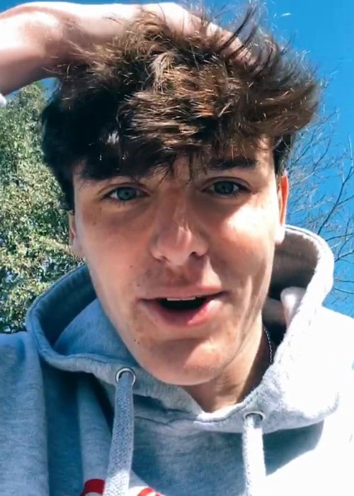 Aydon Holley in a still from a TikTok video in February 2020