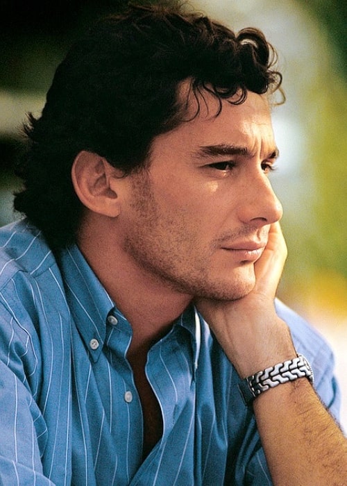 Ayrton Senna in a picture taken in the past