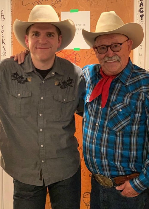 Barry Corbin (Right) and Andy Hedges as seen in January 2020