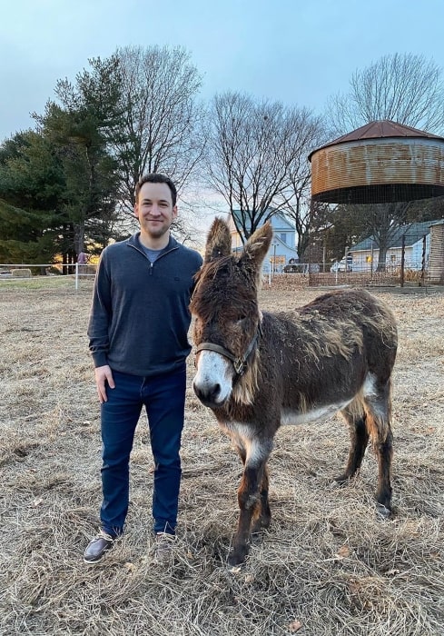 Ben Savage sending Christmas greetings along with his sweet friend in December 2019