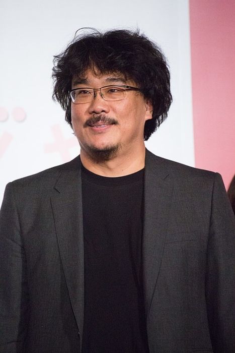 Bong Joon-ho seen at the Japanese premiere of his film Okja in 2017