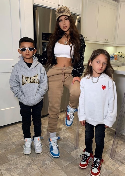 Brittany Murillo as seen in a picture taken with her children in November 2019