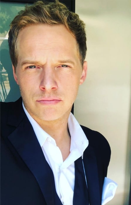 Chris Geere as seen while taking a selfie in June 2018